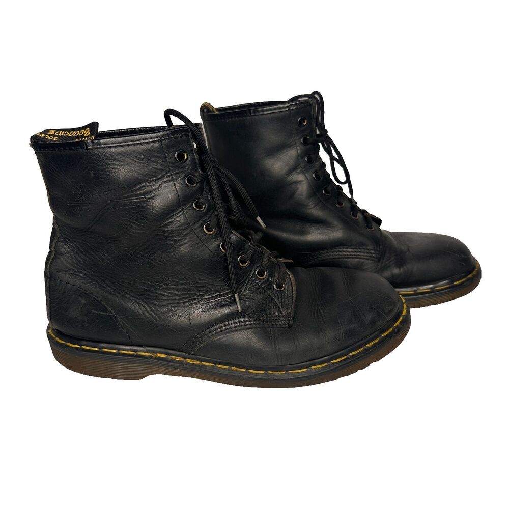 Dr. Martens 1460 Boots Black Made in England Mens 10 Vintage